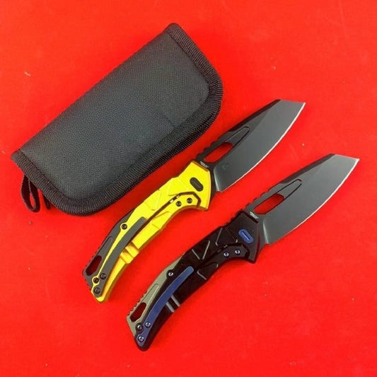FX552 Black‑Titanium‑Coated 7071 Aviation‑Aluminum Handle Folding Outdoor EDC Utility Tool