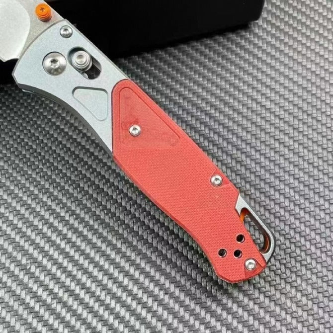BM535‑09 Red Aviation‑Aluminum & G10 Outdoor Folding EDC Utility Tool