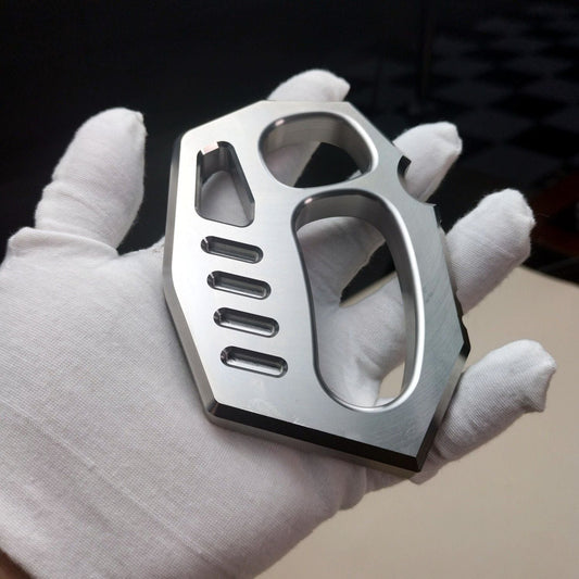 304‑Stainless‑Steel Two‑Finger Hobby Collectible EDC Ornament
