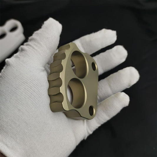Verdickter Zweiloch-Aluminium-Mini-Schädel Tragbares EDC-Werkzeug