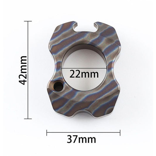 Mini-Flaschenöffner aus Titan, tragbarer Anhänger, Rucksack-Schlüsselanhänger