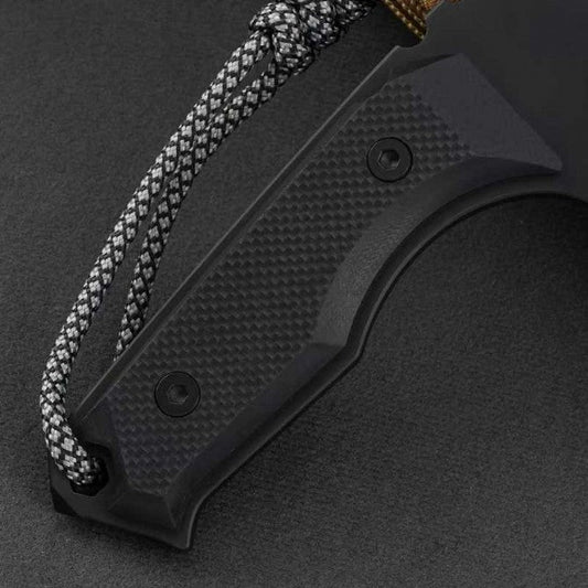 Schwarzes Titan G10 Zweifarbiges Tarnmuster K-Scheide Outdoor-Werkzeug