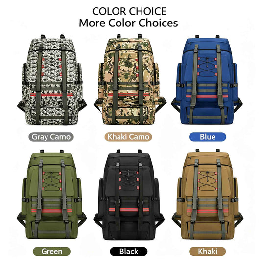 130L Large Capacity Outdoor Travel Camping Backpack