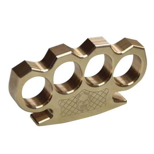 Four‑Finger Metal EDC Hand Gear, Skull Engraved Collectible for Men
