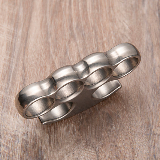 Old 1864 Lincoln Style Titanium Brass Ring