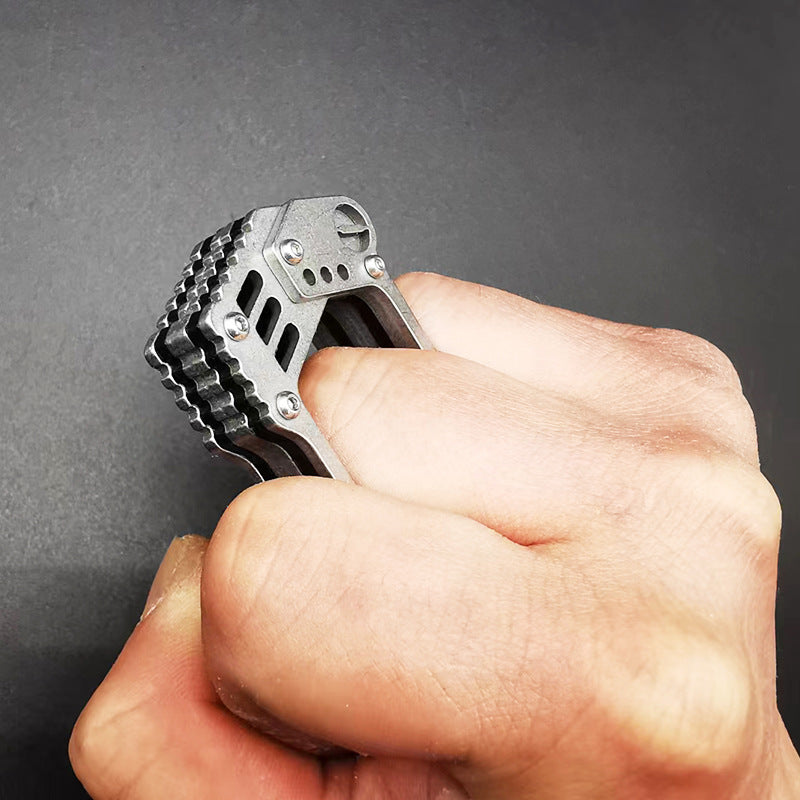 Anello EDC in acciaio C70 Rhino-Tacsafeworld Gadget EDC