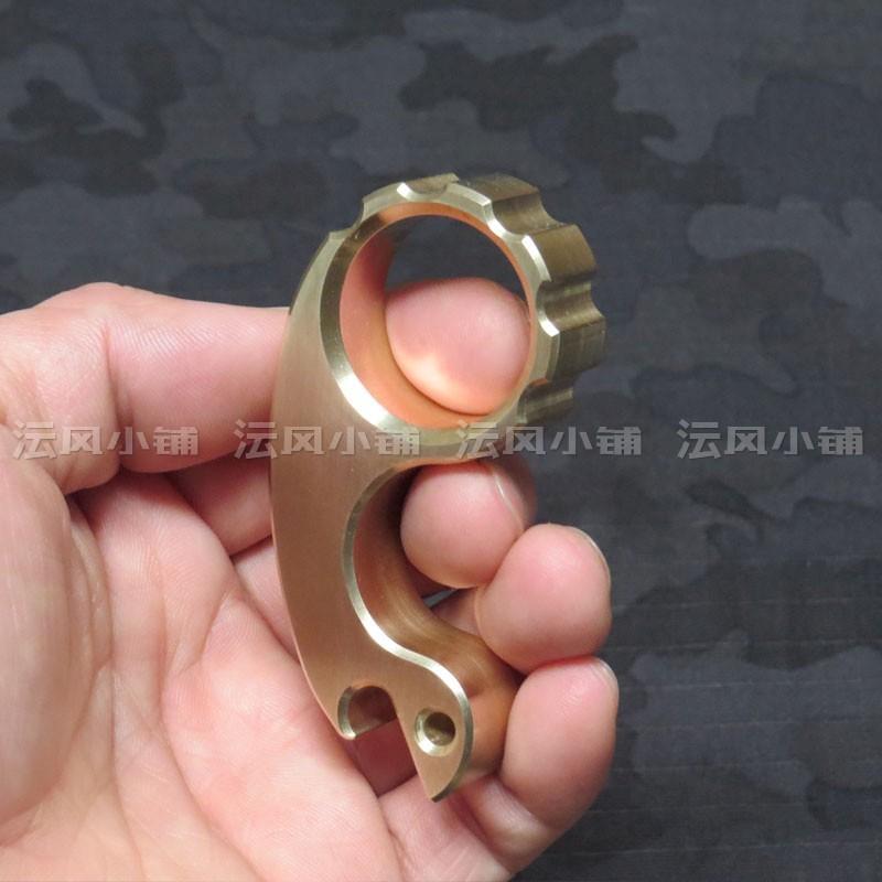 Kleine Schnecke, echtes Messing, Ein-Finger-EDC-Ring