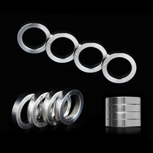 Zinc Alloy Folding Brass Knuckles Self Defense Tools For Women - Tacsafeworld EDC Gadgets