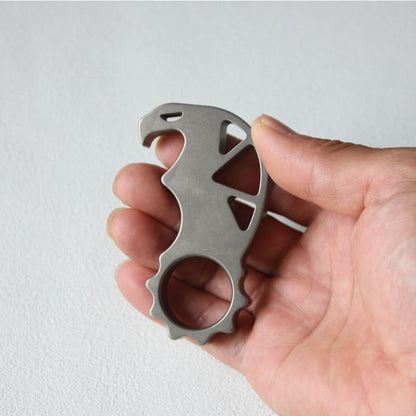 Titanium Monster Flaschenöffner Multifunktions Schlüsselanhänger EDC Rucksack Werkzeug