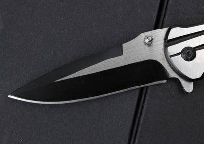 DA67 Silver CNC‑Ground All‑Steel Folding EDC Tool