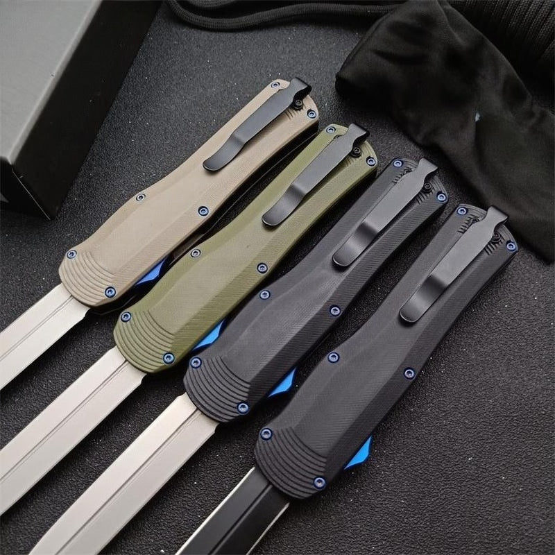 BM3400 G10 Verbundgriff mit mattem Titan-Finish für tragbare Outdoor-Werkzeuge