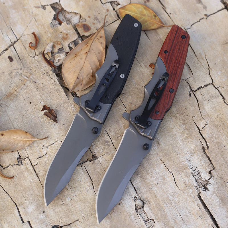Multifunktionales Outdoor-Klappwerkzeug mit G10 Holzgriff