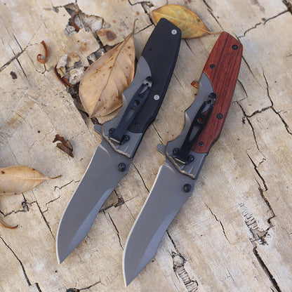 Multifunktionales Outdoor-Klappwerkzeug mit G10 Holzgriff