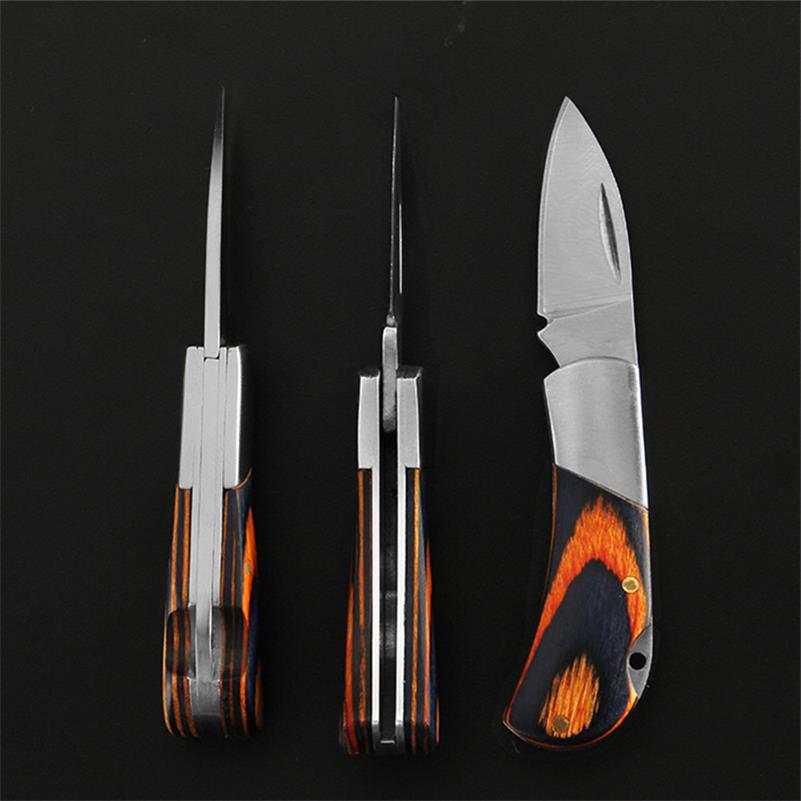Mini Folding Keyaccessoryr Wooden Handle Pocket Backpack Tool