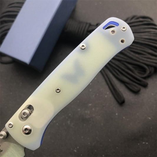 BM535 Strumento pieghevole da esterno con manico G10 blu sfumato S30v