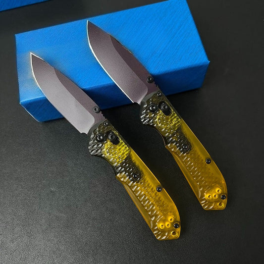 BM Mini 565PL-2501 Utensile da esterno con manico in PEI martellato trasparente
