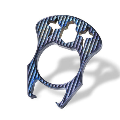 Mini multifunktionales Titan-Flaschenöffner-EDC-Tool für den Schlüsselbund