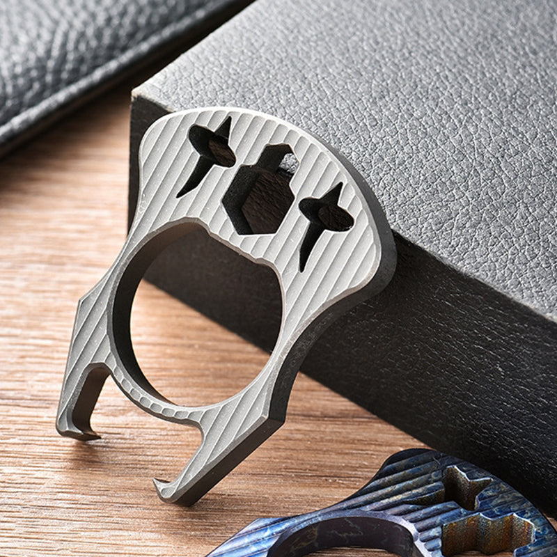 Mini-Multifunktions-Titan-Flaschenöffner-EDC-Tool für den Schlüsselanhänger