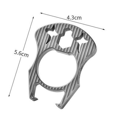Mini multifunktionales Titan-Flaschenöffner-EDC-Tool für den Schlüsselbund