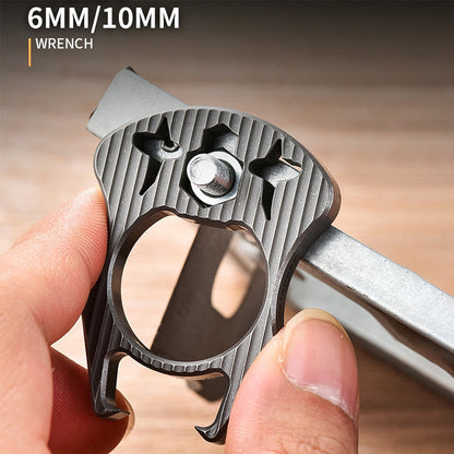 Mini-Multifunktions-Titan-Flaschenöffner-EDC-Tool für den Schlüsselanhänger