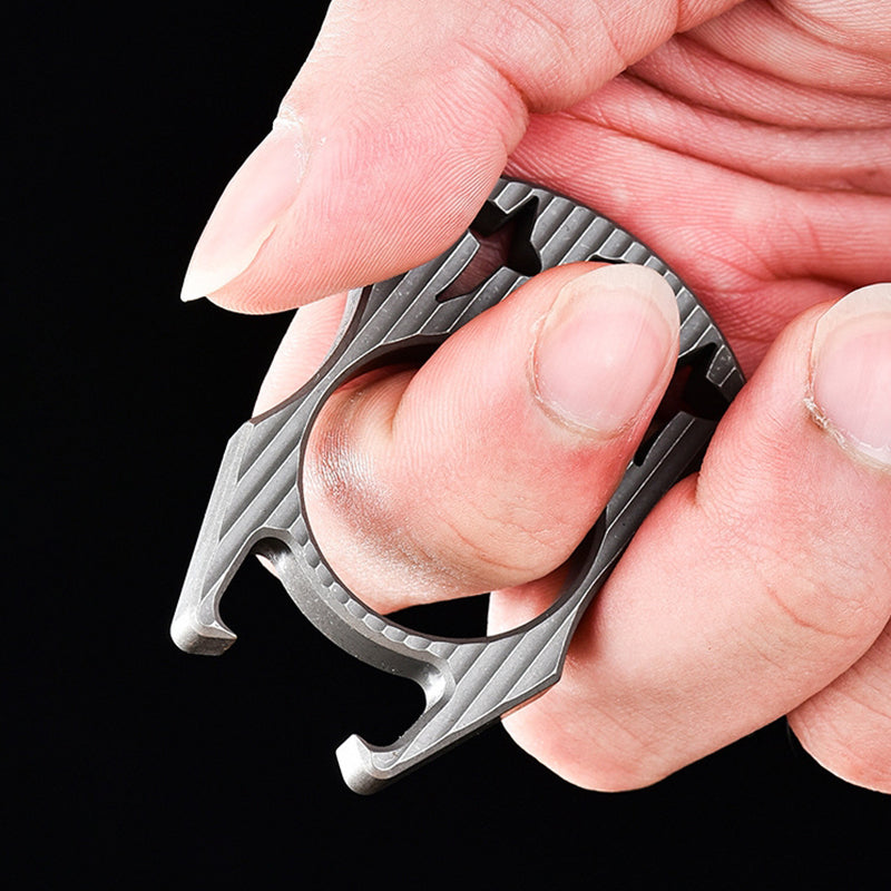 Mini-Multifunktions-Titan-Flaschenöffner-EDC-Tool für den Schlüsselanhänger