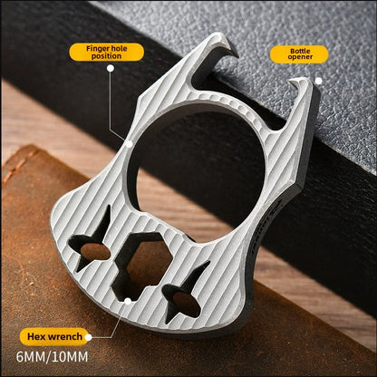 Mini multifunktionales Titan-Flaschenöffner-EDC-Tool für den Schlüsselbund