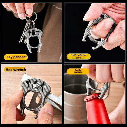 Mini-Multifunktions-Titan-Flaschenöffner-EDC-Tool für den Schlüsselanhänger