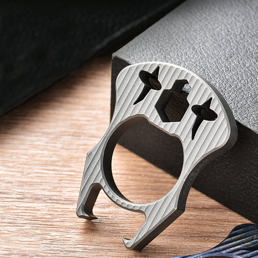 Mini multifunktionales Titan-Flaschenöffner-EDC-Tool für den Schlüsselbund