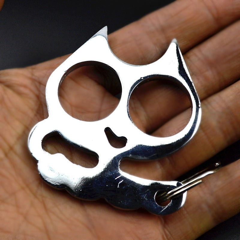 Zinc Alloy Cat with Crooked Smile Outdoor Keyaccessoryr Portable EDC Tool