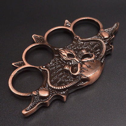 Vintage Bearded‑Skull Zinc Alloy EDC Hobby Collectible Ornament