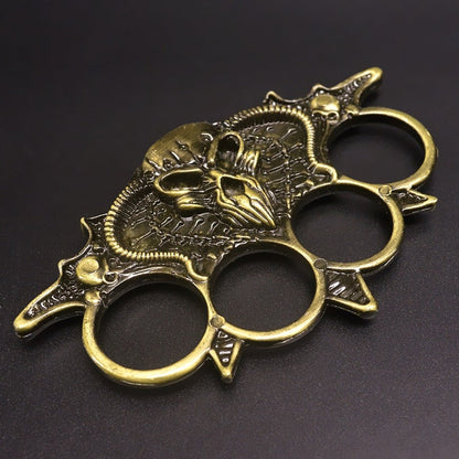 Vintage Bearded‑Skull Zinc Alloy EDC Hobby Collectible Ornament