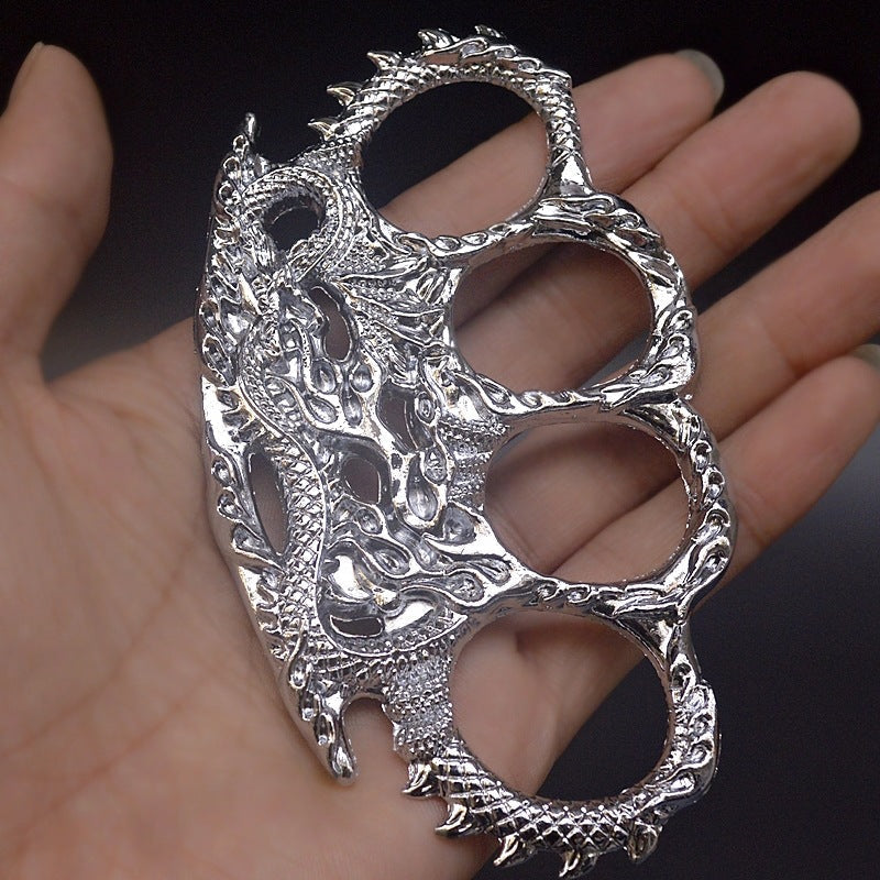 Vintage Dragon‑Carved Zinc Alloy EDC Hobby Collectible Ornament