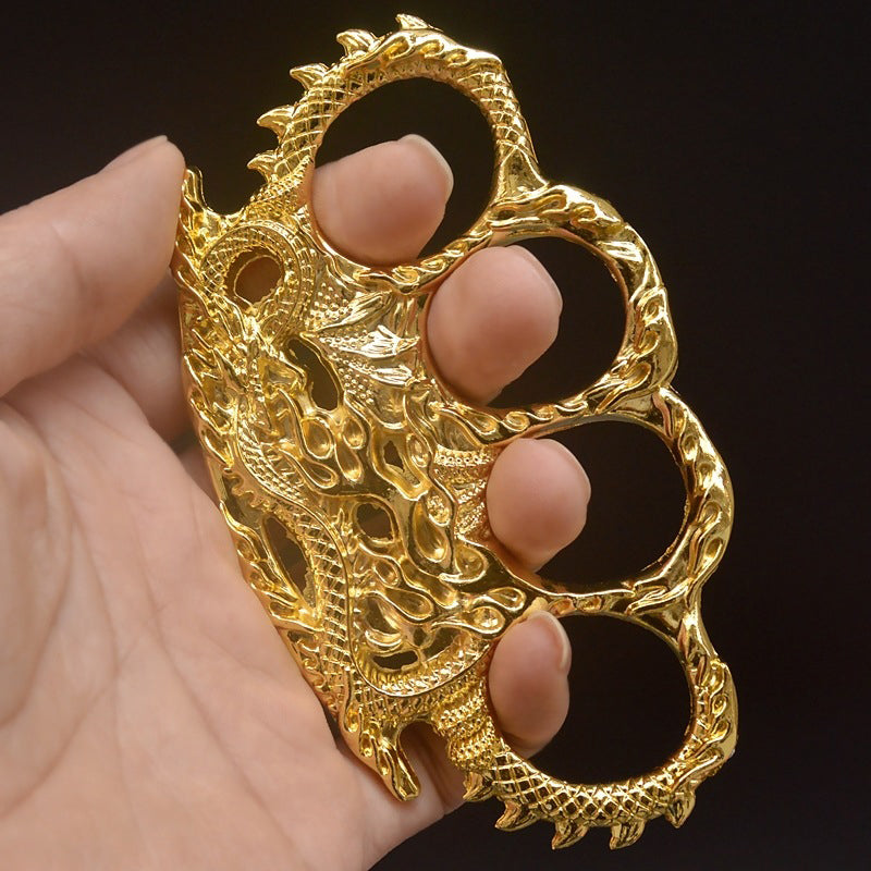 Vintage Dragon‑Carved Zinc Alloy EDC Hobby Collectible Ornament