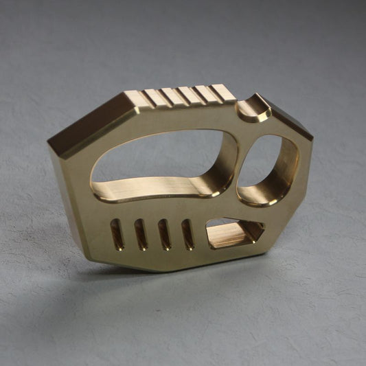 CNC‑Integrated Brass Two‑Finger Hobby Collectible EDC Ornament