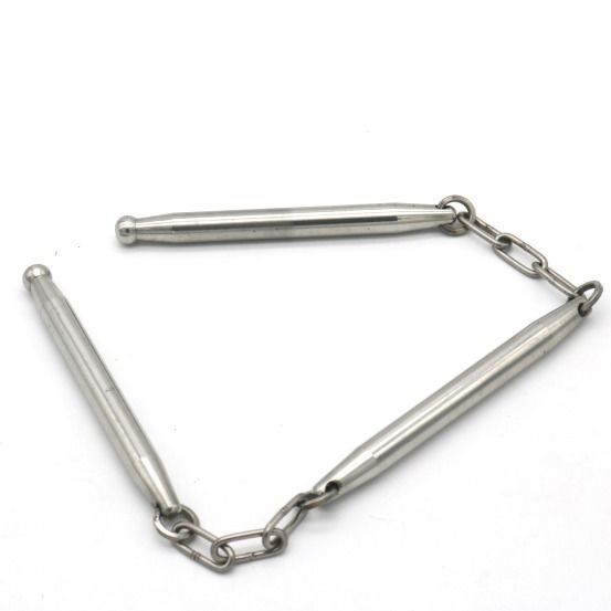 Stainless Steel 3‑Segment Martial Arts Practice Hobby Tool