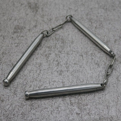 Stainless Steel 3‑Segment Martial Arts Practice Hobby Tool