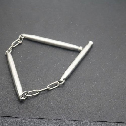 Stainless Steel 3‑Segment Martial Arts Practice Hobby Tool
