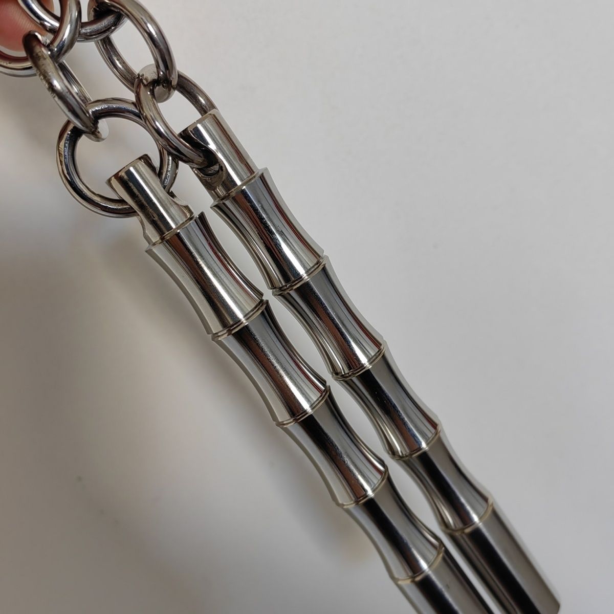 304‑Stainless‑Steel Mini Dual‑Stick Martial Arts Practice Prop