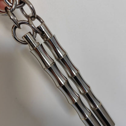 304‑Stainless‑Steel Mini Dual‑Stick Martial Arts Practice Prop