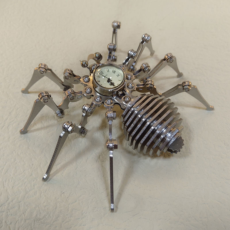 Zeit Spinne Stahl Statisches Puzzle Spielzeug Dekoration