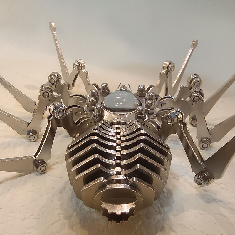 Zeit Spinne Stahl Statisches Puzzle Spielzeug Dekoration