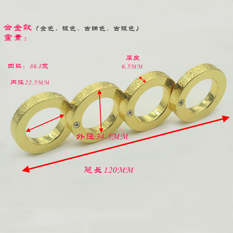 Edelstahl EDC-Ring | Outdoor-Metall-Fingerzubehör | CNC-gefräst