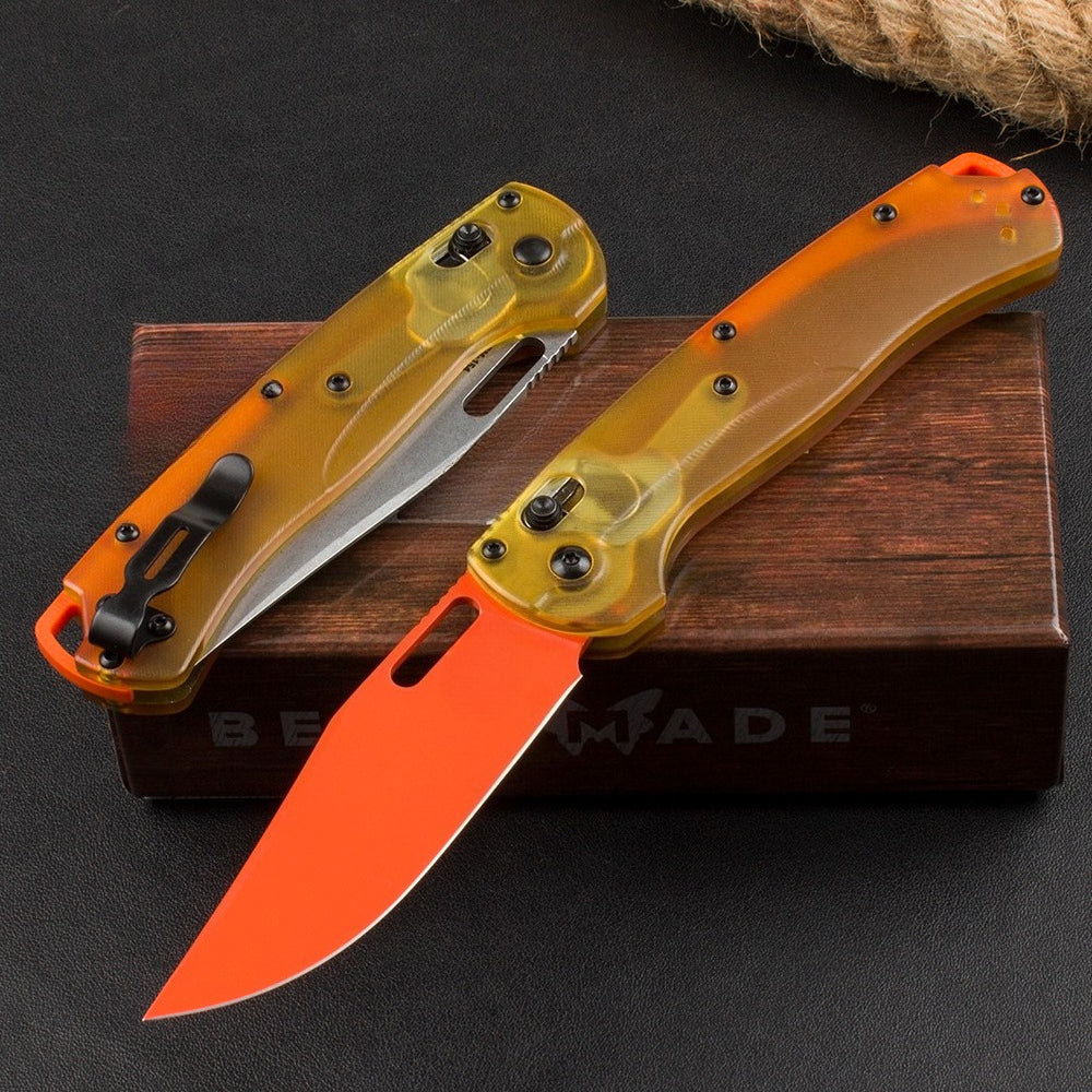 BM15535 Giallo PEI Edizione Trasparente Strumento Pieghevole da Esterno