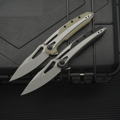 ZT099 8Cr13MoV G10‑Steel Hybrid Outdoor Folding EDC Tool