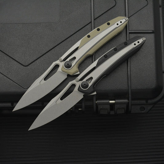 ZT099 8Cr13MoV G10‑Steel Hybrid Outdoor Folding EDC Tool
