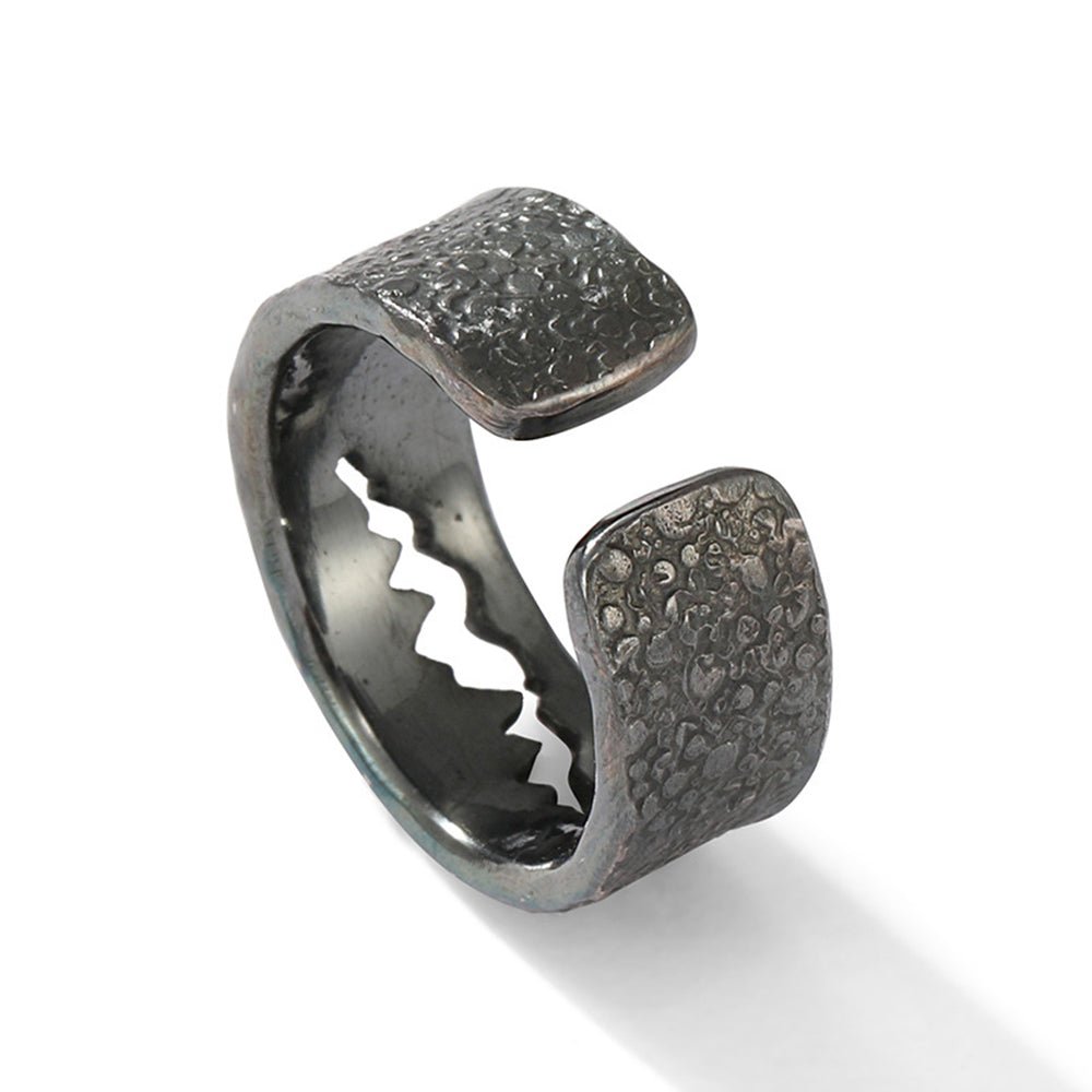 Venom Pure Handmade Mens Silver Plated Brass Adjustable Ring Punk Biker Jewelry - Tacsafeworld EDC Gadgets