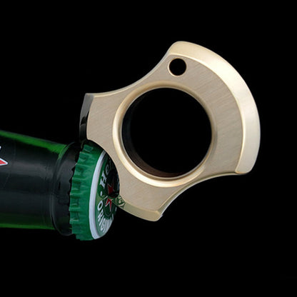 Multifunktionaler Flaschenöffner aus Messing TC4 EDC tragbares Werkzeug