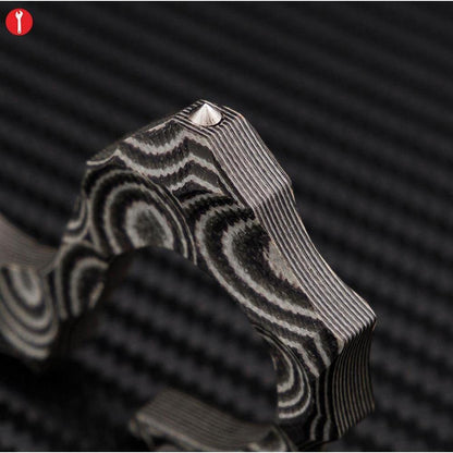 Ultraleichter G10-Seahorse-Dreifinger-EDC-Griffring
