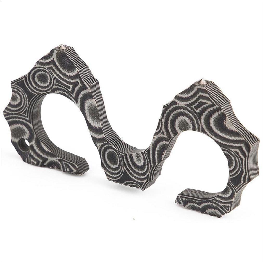 Ultraleichter G10-Seahorse-Dreifinger-EDC-Griffring