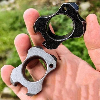 Multifunktionaler Mini-Stahl-Flaschenöffner Outdoor EDC Werkzeug